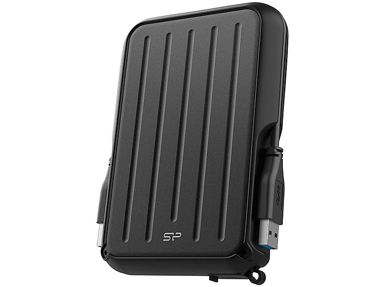 Disco duro externo 4 TB - SILICON POWER SP040TBPHD66LS3K, 2,5 ", HDD, Negro