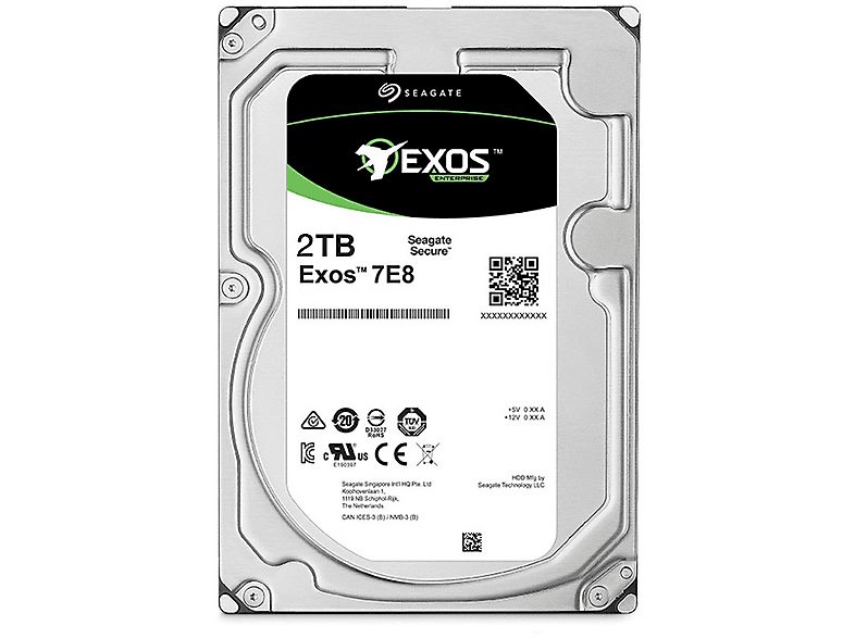 Disco duro HDD interno 2 TB - SEAGATE Enterprise Exos 7E8 ST2000NM000A, Interno