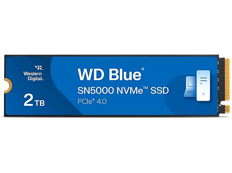 Disco duro interno 2 TB - WESTERN DIGITAL Blue SN5000, Interno