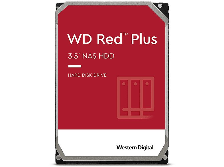 Disco duro interno 4 TB - WESTERN DIGITAL WD Red Plus, Interno