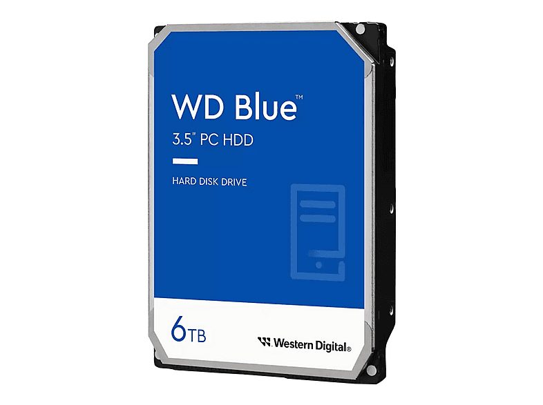 Disco duro interno 6 TB - WESTERN DIGITAL WD60EZAX, Interno, Azul