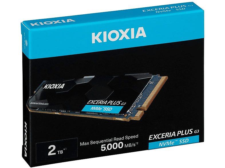 Disco duro SSD interno 2 TB - KIOXIA Disco duro interno solido ssd kioxia exceria plus g3 2tb nvme, Interno