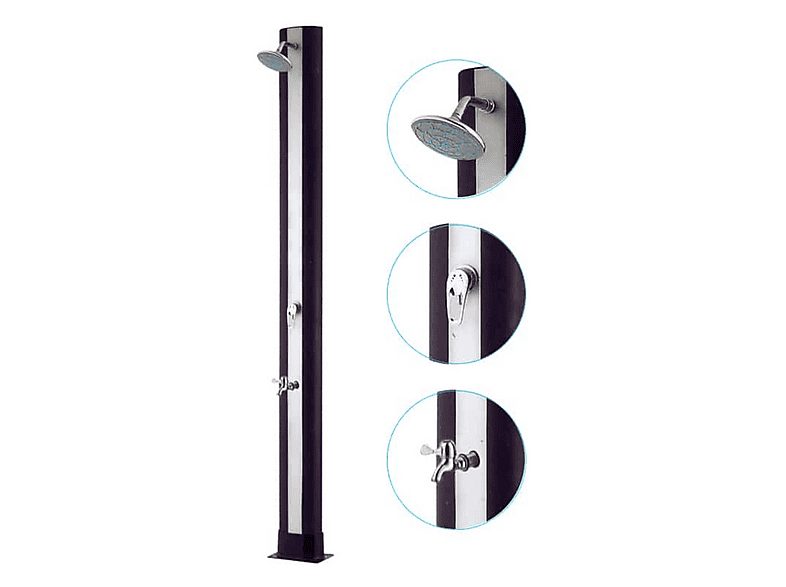 Ducha de piscina - PRODUCTOS QP Solar 35 Litros Con Lavapies 500071Cg