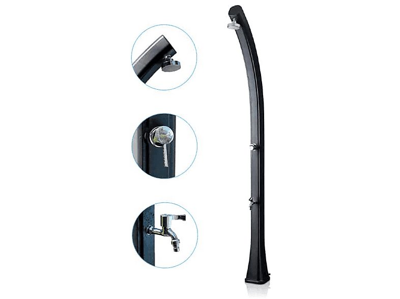 Ducha solar de piscina - GRE 25L Polietileno