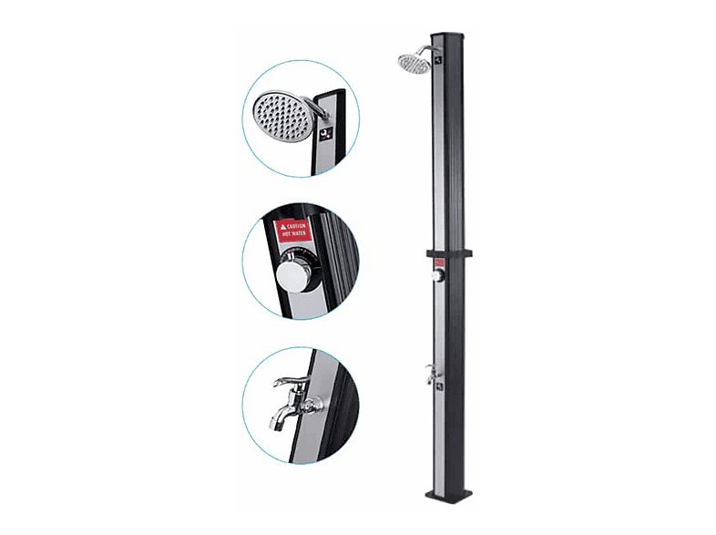 Ducha solar de piscina - GRE 35L En 2 Piezas