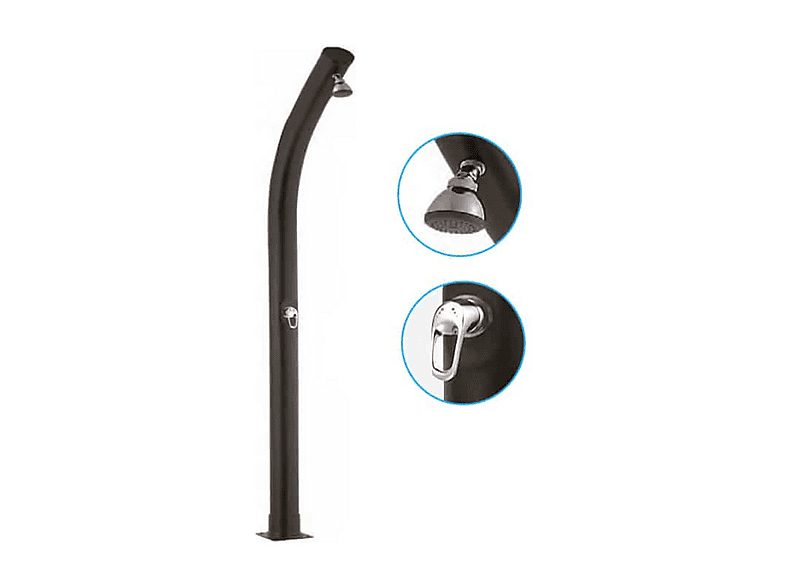 Ducha solar de piscina - PRODUCTOS QP 23 Litros Curva