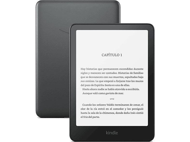 eBook - Amazon Kindle Paperwhite Signature Edition, 7", 32 GB, 300 ppi, Luz frontal autorregulable, Autonomía de semanas, Negro metalizado