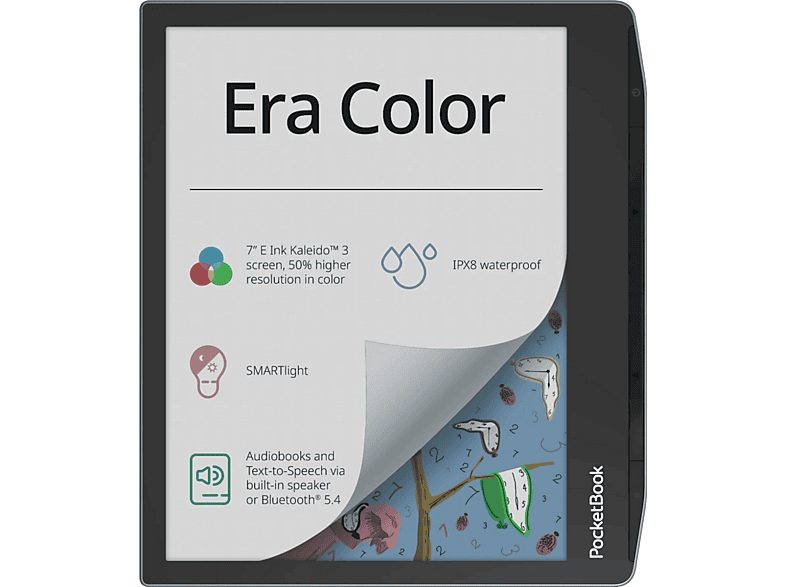 eBook - POCKETBOOK Era Color, 7 ", 32 GB, 1.920 x 780 Pixel, E-Tinte Kaleido, Stormy Sea