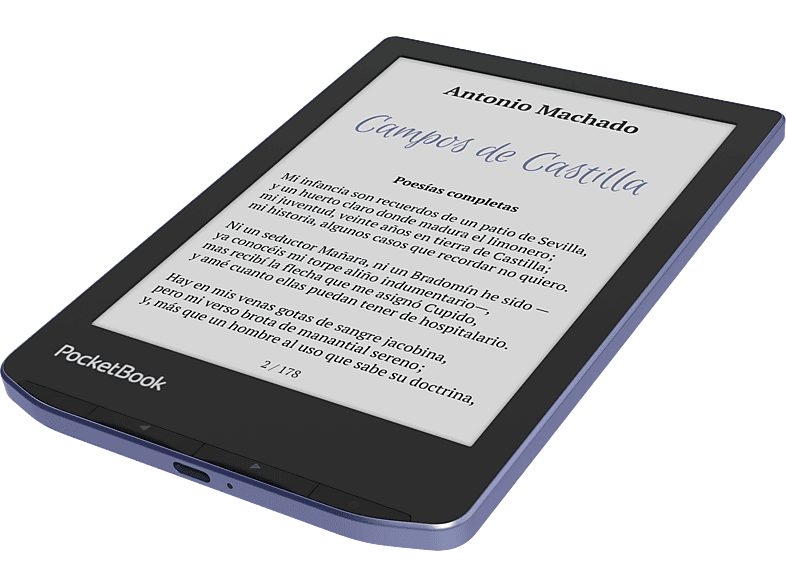 eBook - PocketBook Verse Pro, 6", 16 GB Almacenamiento Interno, 1 GB RAM, Lavander Dream