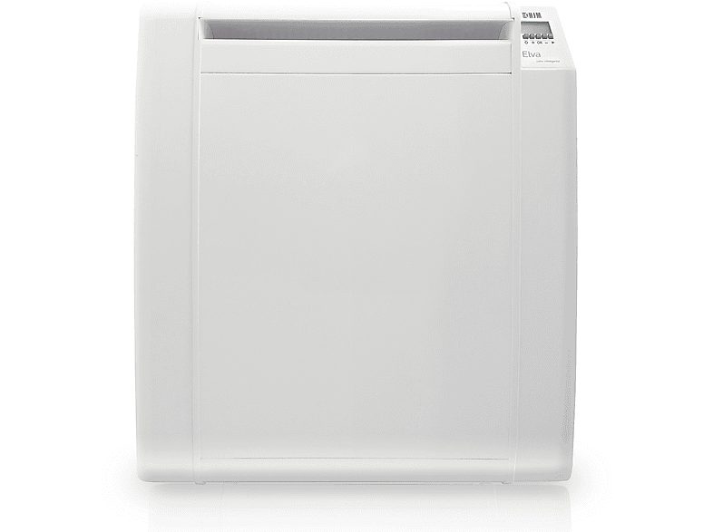Emisor térmico - HJM ELVA 1000, Emisor Térmico Cerámico de Bajo Consumo-Programable, Funciones Ahorro, Modo Turbo, 10 m², 1000 W, Blanco
