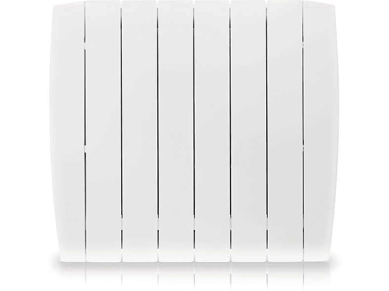 Emisor térmico - HJM OPTIMA 1000, Emisor Térmico Cerámico de Bajo Consumo-Programable, Turbo, Funciones Ahorro, 10 m², 1000 W, 6 elementos, Blanco
