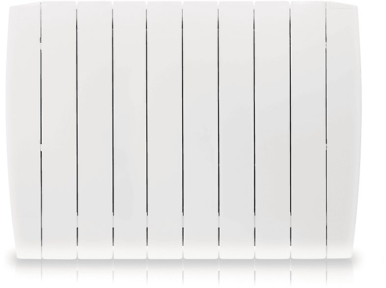 Emisor térmico - HJM OPTIMA 1250,  Emisor Térmico Cerámico de Bajo Consumo-Programable, Turbo, Funciones Ahorro, 12,5 m², 1250 W, 8 elementos, Blanco