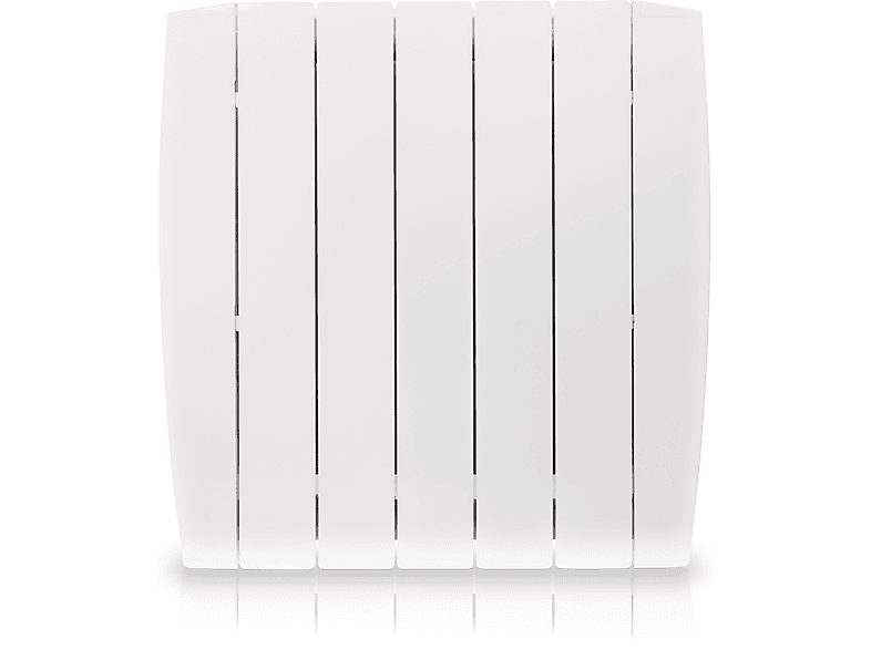 Emisor térmico - HJM OPTIMA 750,  Emisor Térmico Cerámico de Bajo Consumo-Programable, Turbo, Funciones Ahorro, 8 m², 750 W, 5 elementos, Blanco