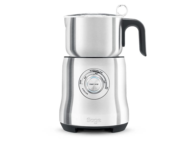 Espumador de leche - Sage the Milk Café™, 500W, 740ml, 3 Tazas, Calentamiento por Inducción, Acero inoxidable cepillado
