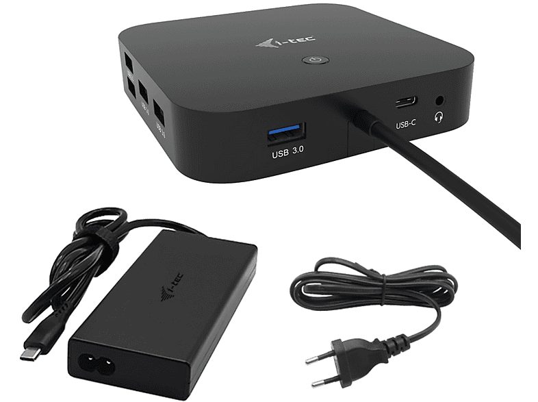 Estación de acoplamiento USB  - C31TRI4KDPDPRO100 I-TEC, Negro
