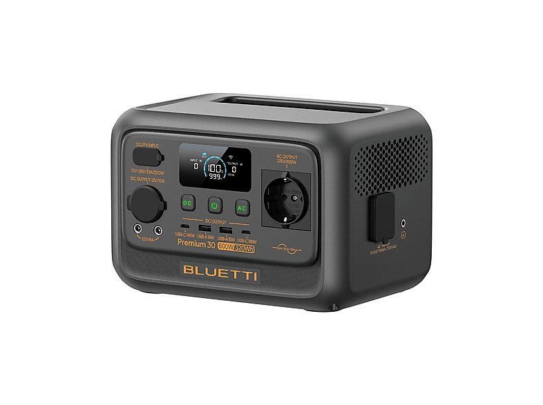 Estación de energía - BLUETTI Premium 30 V2, 320Wh, 1x600W