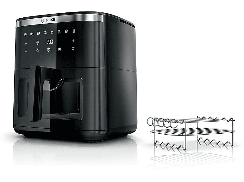 Freidora de aire caliente - BOSCH MAF671B1, 1800,00 W, 1,80 kg, Negro