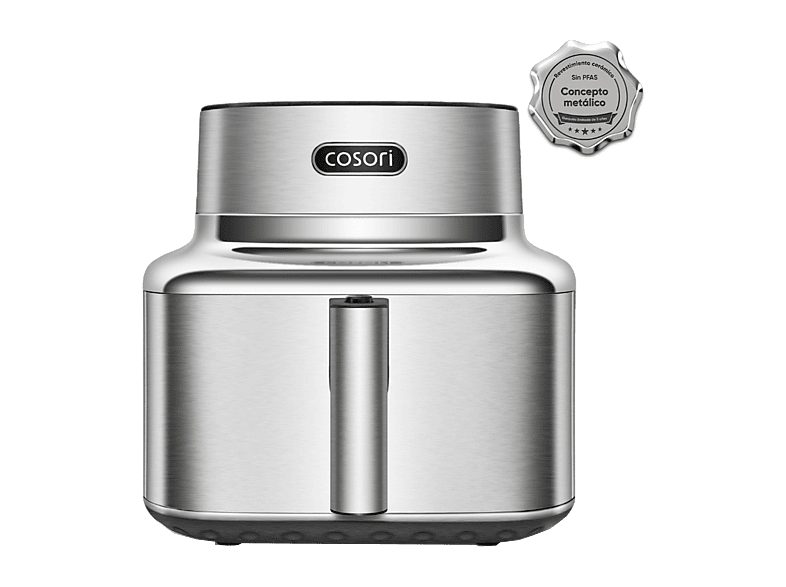 Freidora de aire - Cosori Iconic Single Chef Edition, 6.2L, 1725 W, 6 Funciones, Acero inoxidable