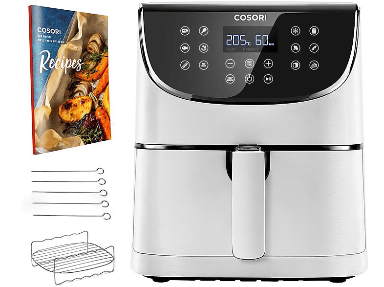 Freidora de aire - COSORI Premium Chef, 1700 W, 5,5 l, Blanco