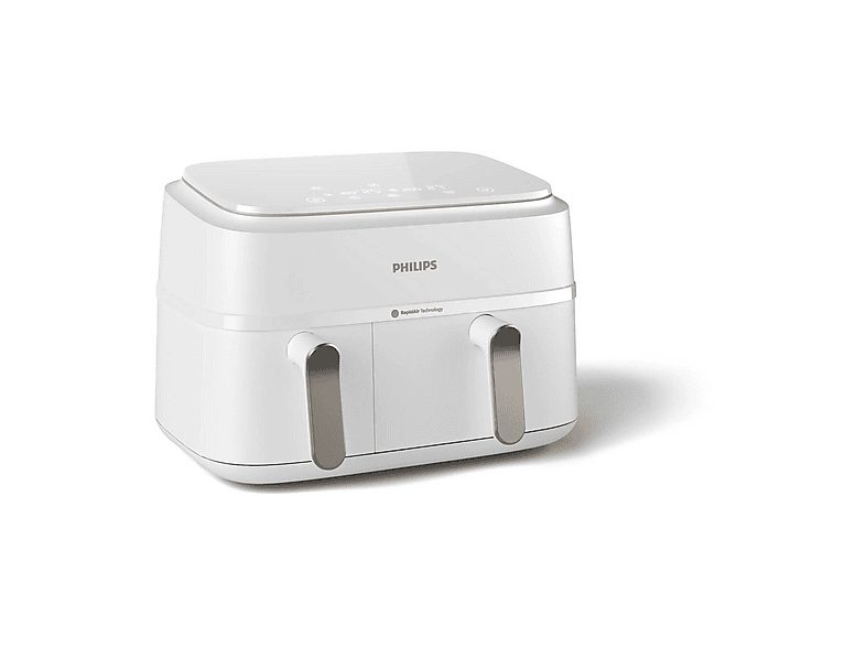 Freidora de aire - PHILIPS 3000 series NA353/10, 2750 W, 9 l, Champán, Blanco
