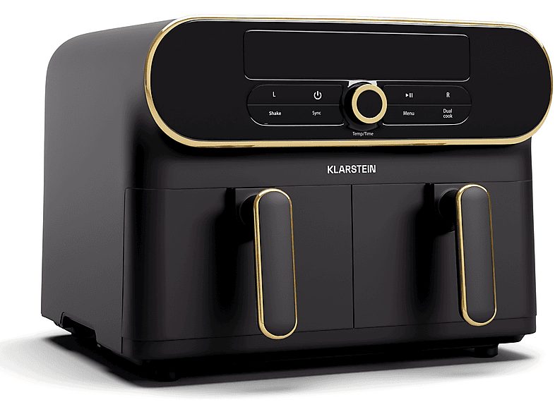 Freidora sin aceite - KLARSTEIN AuraAir, 1700 W, Negro / Oro Antiguo Metálico
