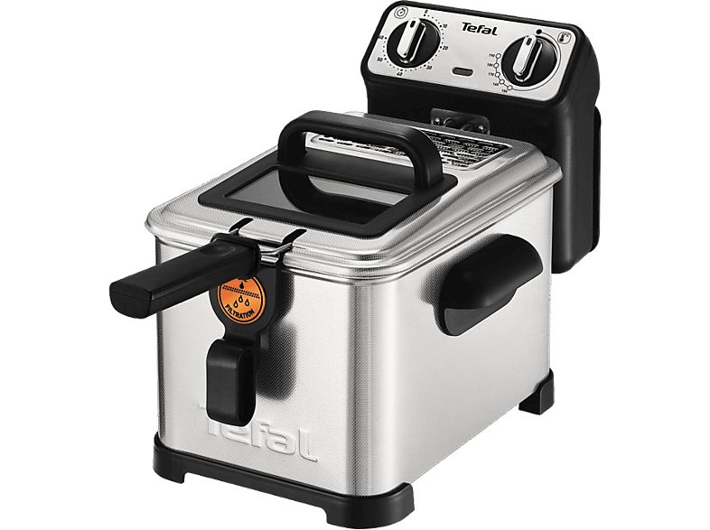 Freidora - Tefal Filtra Pro 4L FR516110, 2400W, Zona fría, Acero inoxidable