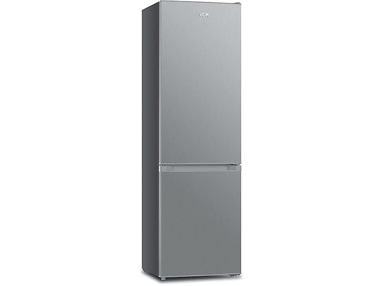 Frigorífico combi - VOK EVR-244DEI, Puertas Reversibles, Capacidad 244 l, Altura 180 cm, Inox