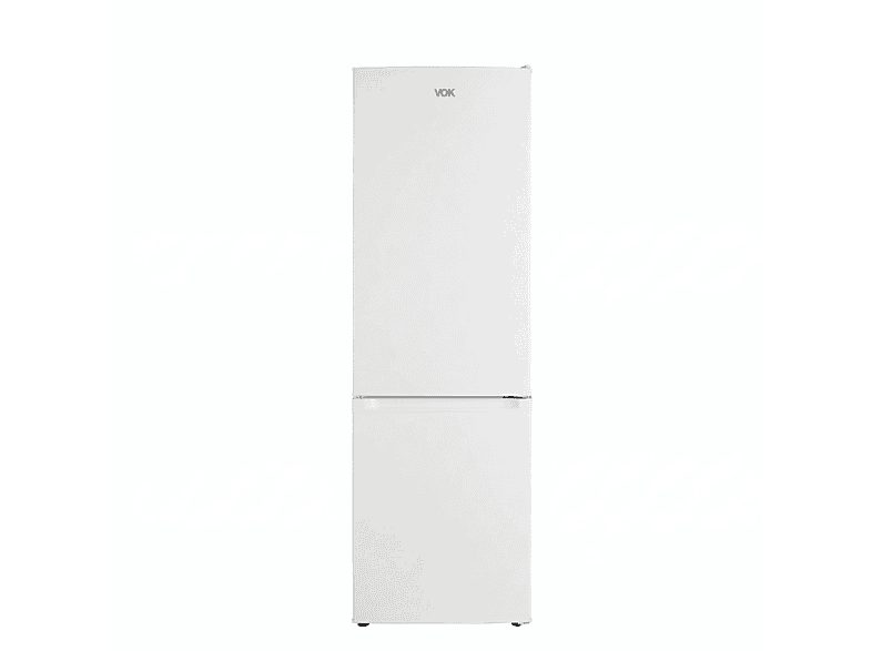 Frigorífico combi - VOK EVR-244DEW, Puertas Reversibles, Capacidad 244 l, Altura 180 cm, Blanco