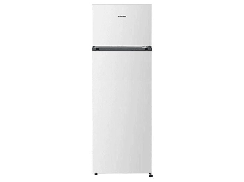 Frigorífico dos puertas - ASPES AF165501E, Cíclico, Altura 161 cm, Capacidad 243 l, Blanco