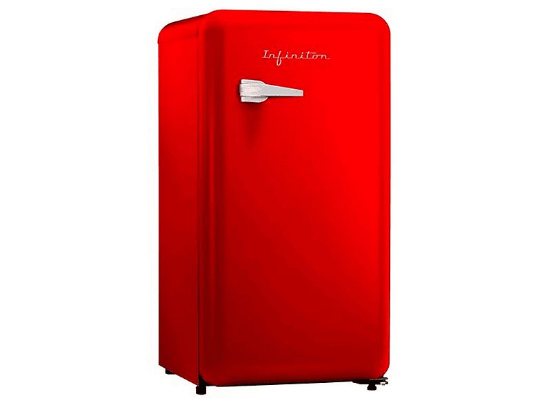 Frigorífico una puerta - INFINITON CL-V90L8REA, Altura 87,1 cm, Capacidad 91 l, Rojo