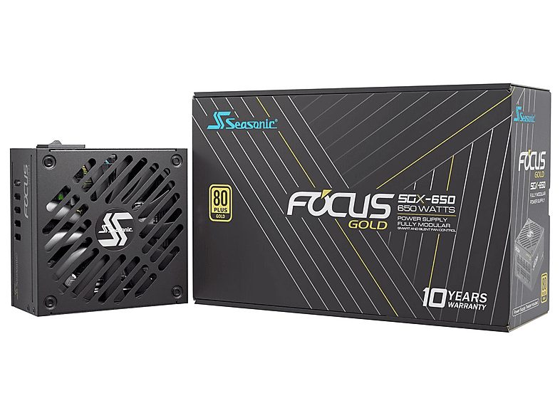 Fuente de alimentación PC  - Seasonic FOCUS-SGX-650 fuente de alimentacion sfx 650w focus sgx 650 SEASONIC, Negro