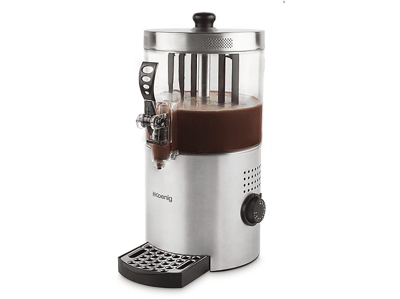 Fuente de chocolate - H.KOENIG SHK800, 1200 W, 3 l, Gris
