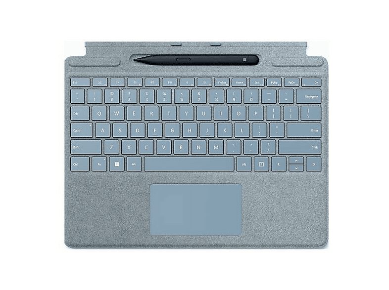 Funda con teclado - MICROSOFT S55270977, Para Microsoft Surface Go 2, Surface Go 3, Surface Go, Plata