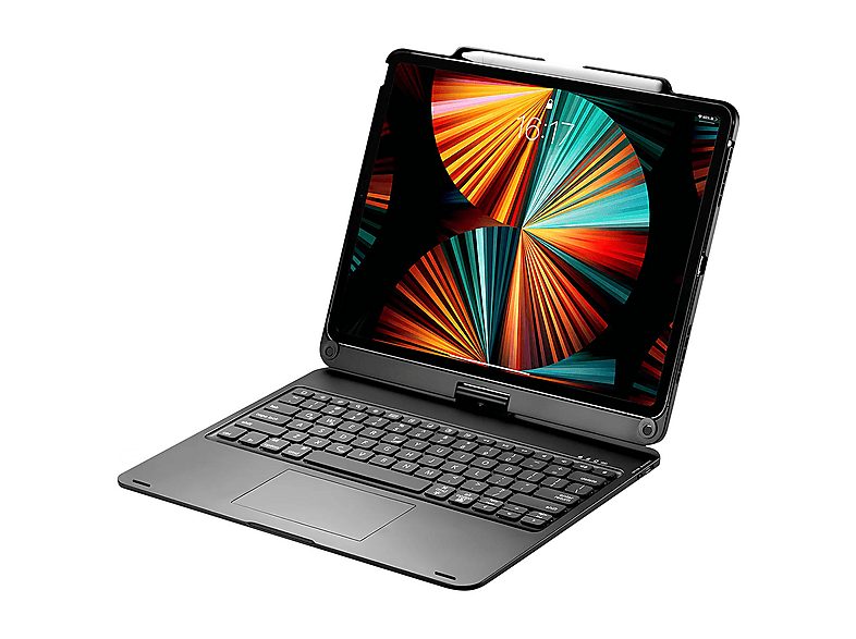 Funda con teclado - URBAN FACTORY UFRCI12UF, Para Apple iPad Pro 12.9" 3G / iPad 12.9" 4G, Negro