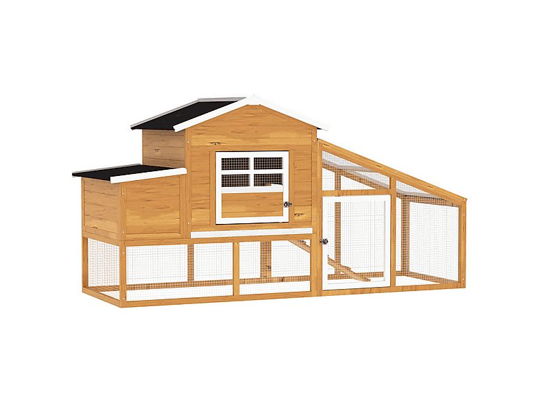 Gallinero de Madera - PAWHUT D51-100, para Mascota pequeña, Marrón