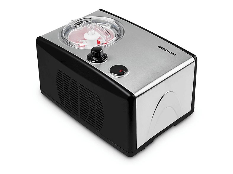 Heladoras - MEDION MD 18387, 150 W, 1,5 l, Negro, Plata