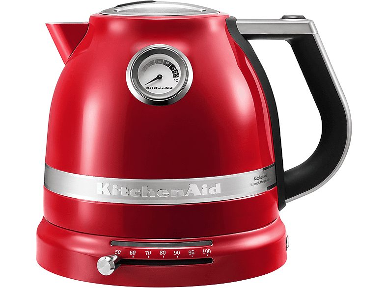 Hervidor de agua - KitchenAid 5KEK1522EER, 2400W, 1.5L, Rojo