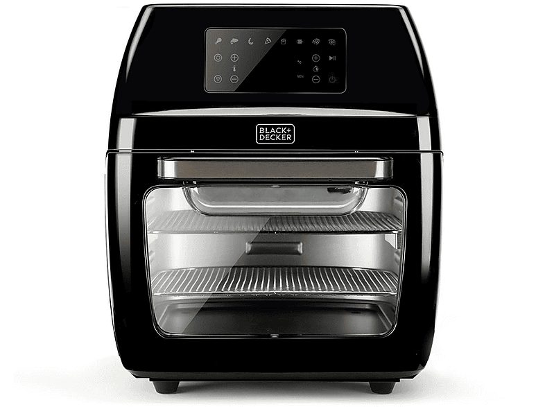Horno de sobremesa - BLACK & DECKER BXAFO1200E, 1700 W, 12 l, Negro
