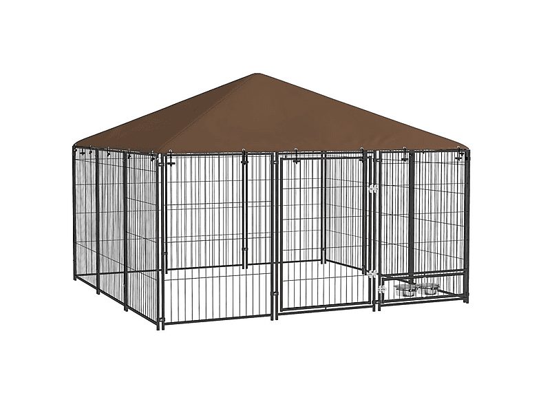 Jaula de exterior para perros - PAWHUT D02-057V03CF, para Perro, Negro