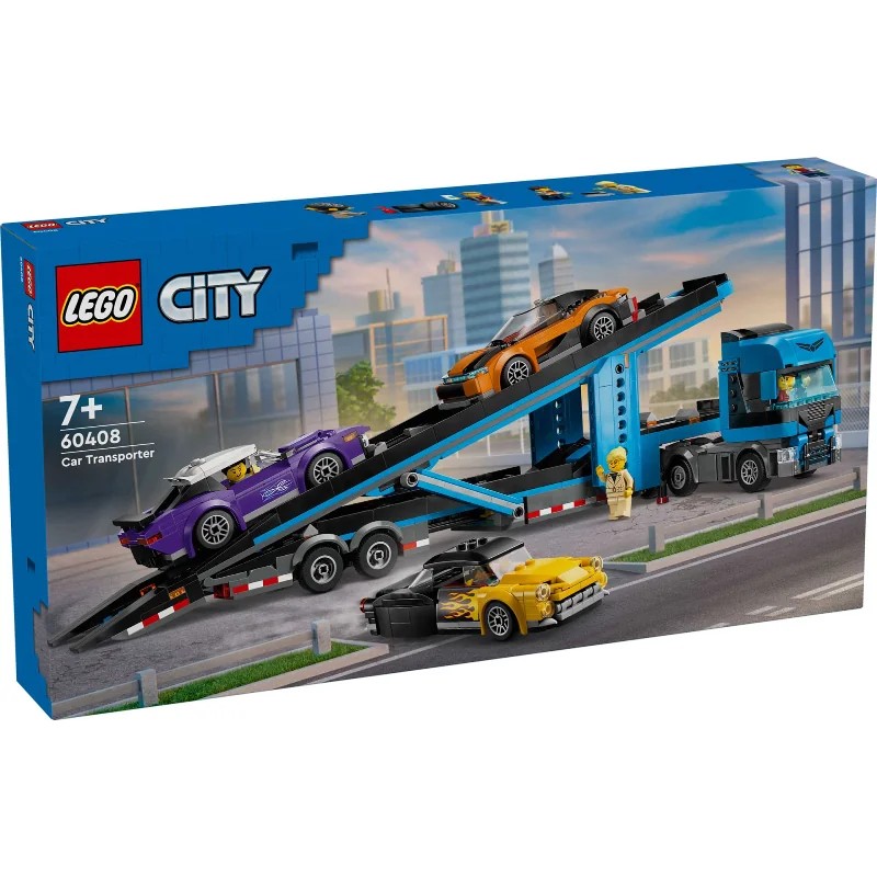LEGO 60408 Camión de Transporte con Deportivos