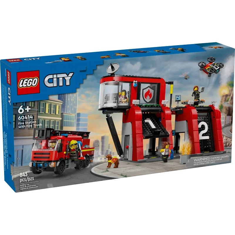 LEGO 60414 Parque de Bomberos con Camión de Bomberos