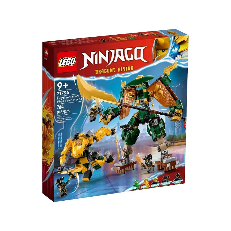 LEGO 71794 Mecas del equipo Ninja de Lloyd y Arin