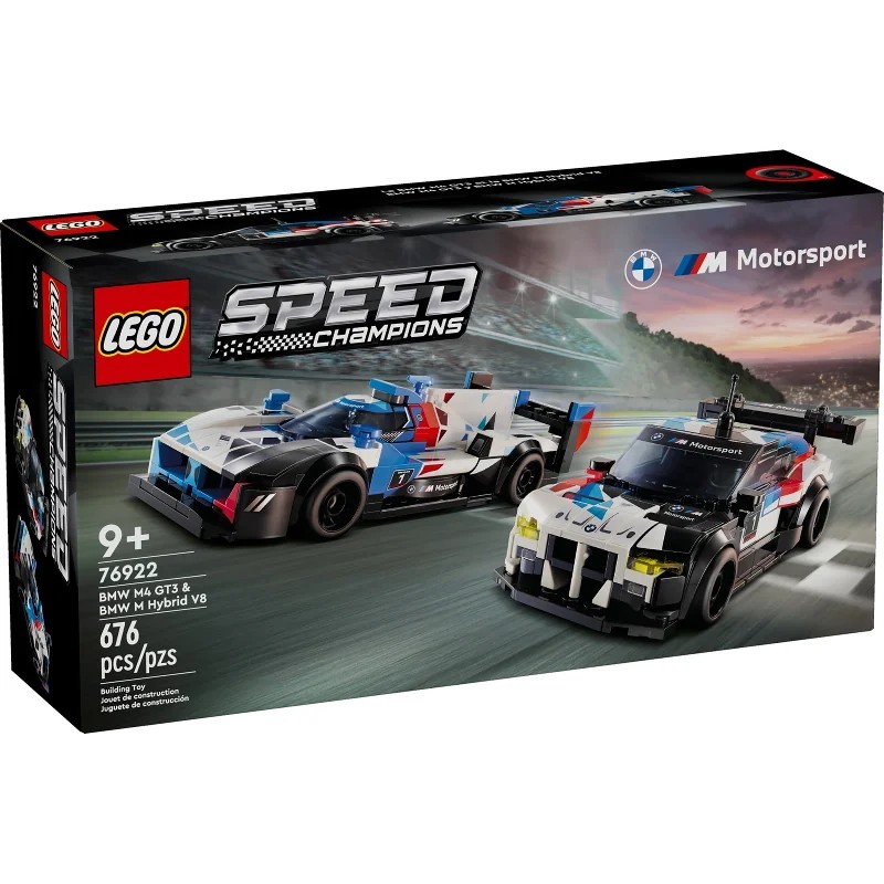 LEGO 76922 Coches de Carreras BMW M4 GT3 y BMW M Hybrid V8