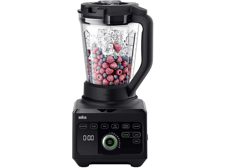 Licuadora - BRAUN JB9040BK, 1600 W, 2 l, Negro