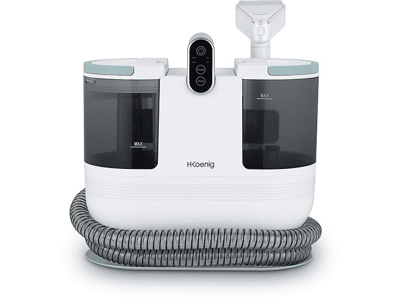 Limpiador de vapor - H.KOENIG TWT88, 1200 W, 1600 ml, 1 barbar, Blanco