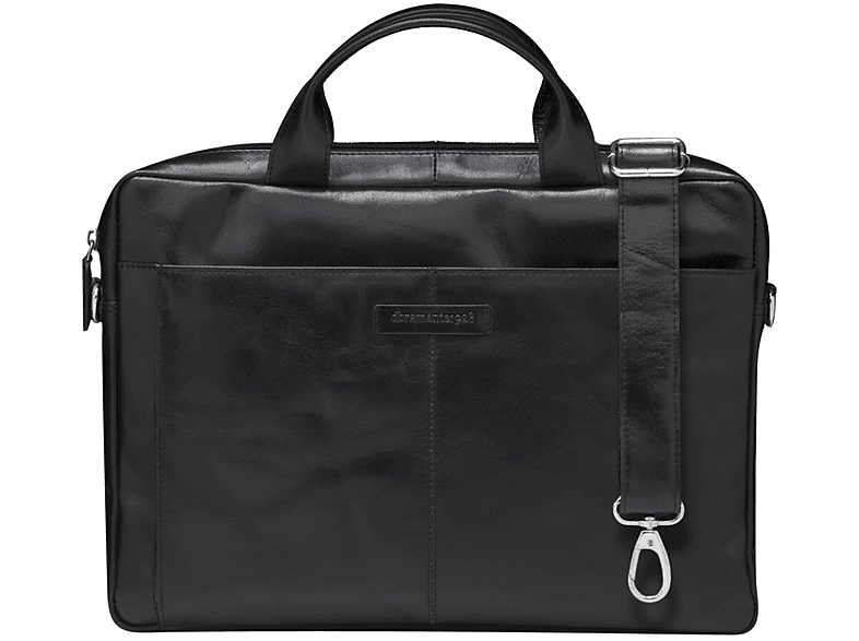 Maletín portátil - DBRAMANTE1928 Amalienborg, 15 ", Cuero, Negro