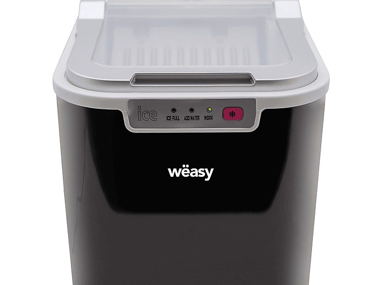 Máquina de cubitos de hielo - WEASY KW12, 120 W, 12 kg, Negro