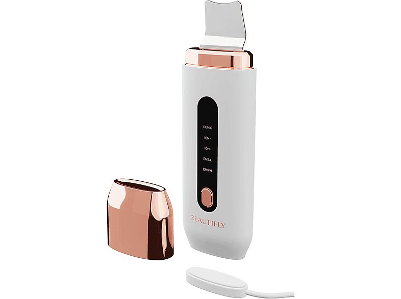 Masajeador facial - Beautifly Scrub Pro, Cara, Blanco