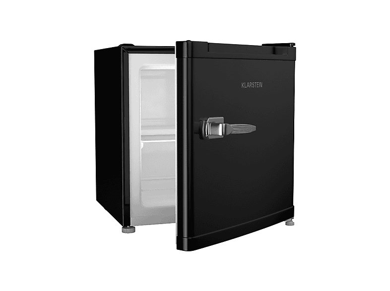 Mini congelador - KLARSTEIN Irene Retro, 49,60 cm, Negro