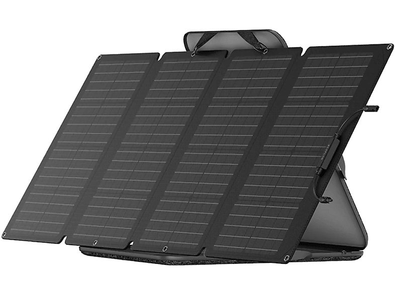 Panel solar - Panel solar EcoFlow 160W, Portátil, Plegable,  Silicio monocristalino, 5 kg, Negro